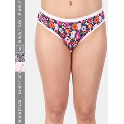 Amour Secret Pack Of 3 Printed Mid-Rise Anti-Bacterial Bikini Briefs-picture-17