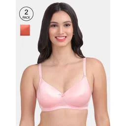 Amour Secret Pink & Maroon Bra Lightly Padded-picture-16