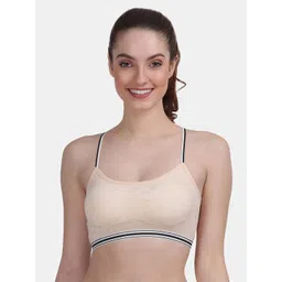 Amour Secret Women Beige & Black Solid Bra-picture-16