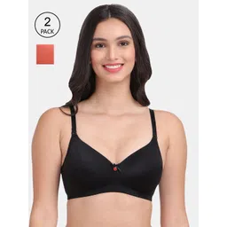 Amour Secret Women Black & Rust Lightly Padded  Bra-picture-15