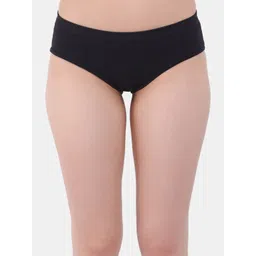 Amour Secret Women Mid-Rise Anti Bacterial Hipster Briefs P0026_Blk-picture-38