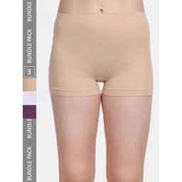 Amour Secret Women Pack Of 3 Mid-Rise Boy Short Briefs-picture-21