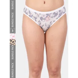 Amour Secret Women Pack Of 3 Printed Anti-Bacterial Bikini Briefs-picture-29