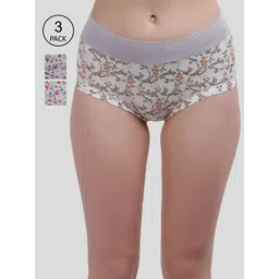 Amour Secret Women Pack Of 3 Printed Hipster Briefs-picture-38