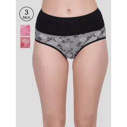 Amour Secret Women Pack Of 3 Printed Hipster Briefs-picture-37