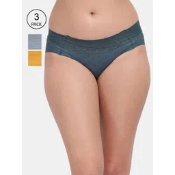 Amour Secret Women Pack of 3 Solid Hipster Briefs-picture-37