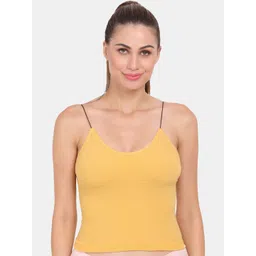 Amour Secret Women Yellow Solid Padded Camisoles-picture-13