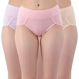 amour secret Women's Stretch Cotton Pack of 3 Mid Rise Hipster Panty P2130-picture-11