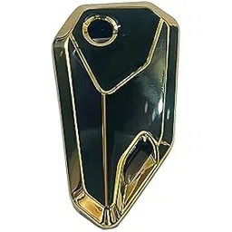 amoyan AMOYAN, TPU Key Cover Compatible for Universal Bike Flip Key (Gold/Black).-picture-44