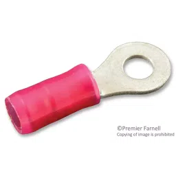 AMP - TE CONNECTIVITY TERMINAL, RING TONGUE, #6, CRIMP, RED, 323008 (Pack 10)-image-30
