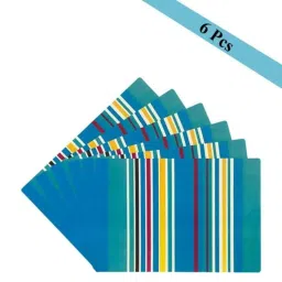 Ampereus 6 Pcs 45x30cm Polyvinyl Chloride Reversible Rectangular Table Mat Set-picture-15