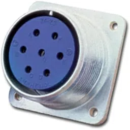Amphenol Industrial 97-3102A-12S-3S Circular Connector Socket, Threaded Coupling, Solder Termination, Box Receptacle, Solid Backshell, 12S-3 Insert Arrangement, 12S Shell Size, 2 Contacts-picture-10