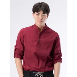 AMRIT TOP WEAR Men Organic Cotton Kurta-picture-22