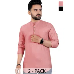 AMRIT TOP WEAR Men Pack Of 2 Kurta-picture-25