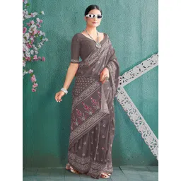 AMRUTKALA SAREES Ethnic Motifs Printed Pure Cotton Saree-picture-28