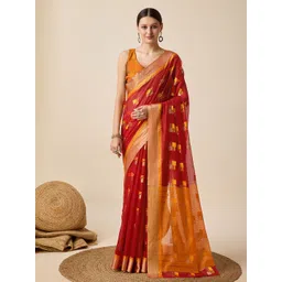 AMRUTKALA SAREES Ethnic Motifs Woven Design Saree-picture-18