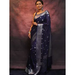 AMRUTKALA SAREES Woven Design Zari Banarasi Saree-picture-24