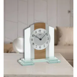 ams clocks silver Glass Table Clock-picture-22