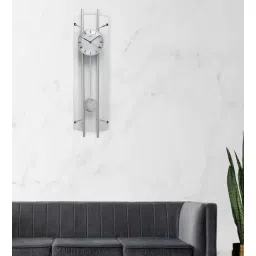 ams clocks Silver Round Analog Modern Clock With Quartz Movement-picture-39