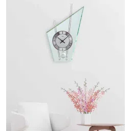 ams clocks Silver Round Analog Modern Clock With Quartz Movement-picture-30