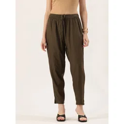 AMUKTI Women Pencil Solid Trousers-picture-17