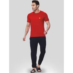 Amul Comfy Men Cotton Solid T-shirt pack of 3 image 2