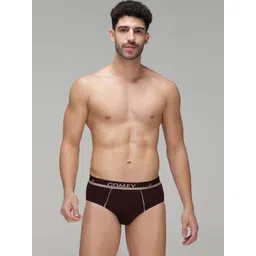 AMUL COMFY Men Pack Of 3 Assorted Solid Cotton Briefs-picture-18