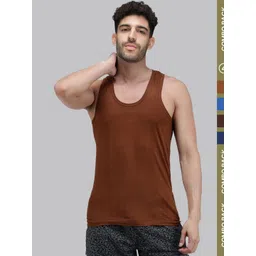 AMUL COMFY Men Pack of 4 Cotton Sleeveless Innerwear Vests-picture-20