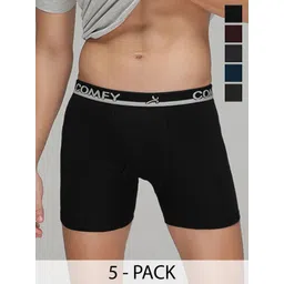 AMUL COMFY Men Pack Of 5 Assorted Cotton Trunks AC-PLCLRTROE-ASST-75-5PC-picture-32