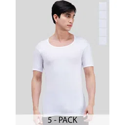AMUL COMFY Men Pack Of 5 Pure Cotton Innerwear Vests-picture-33