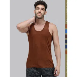 AMUL COMFY Men Pack Of 6 Plain Cotton Sleeveless Innerwear Vests-picture-32