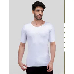 Amul Comfy Men Pack Of 6 Solid Cotton Undershirt Vest-picture-39