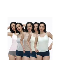 AMUL COMFY Non Padded Cotton Camisoles-picture-24