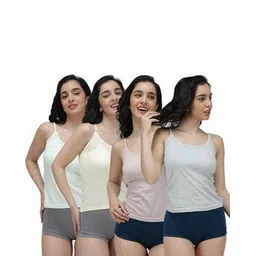 amul comfy  Pack of 4 Cotton Cut and Sew Camisole-picture-37