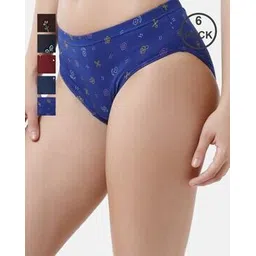 amul comfy Women Pack of 6 Printed Panties with Elasticated Waist-picture-50