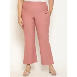 Amydus Women Plus Size Flared High-Rise Bootcut Trousers-picture-19