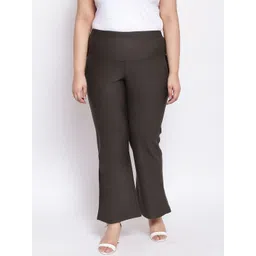 Amydus Women Plus Size Flared Trousers-picture-20