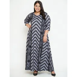 Amydus Women Plus Size Grey Maxi Dress-picture-31