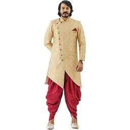 amzira Mens Ethnic Wear Indo Western Wedding Dress Set-picture-48