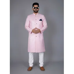 AMZIRA Solid Sherwani-picture-21