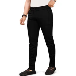 An Creation Men Casual Black Trousers-picture-10