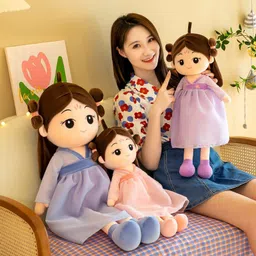 AN TEDDY Girls Polyfill Cute Princess Nasha Doll Soft Plush Stuffed Toy image 5