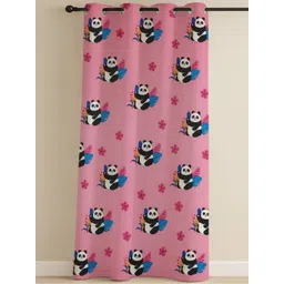 ANA Pink & White Room Darkening Door Curtain-picture-15