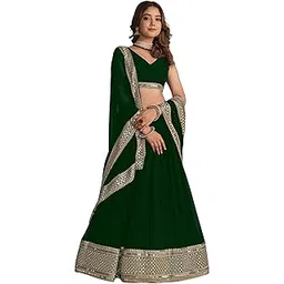 anaadih Women's Embroidered Free Size Traditional Georgette Lehenga Choli with Dupatta_ML_27-picture-54