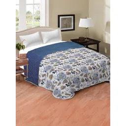 Anadhika Blue Floral AC Room Single Bed Dohar-picture-40