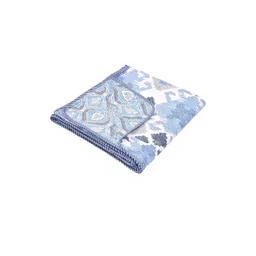 Anadhika Blue Floral AC Room Single Bed Dohar-picture-37