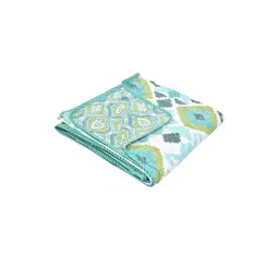 Anadhika Green Floral AC Room Single Bed Dohar-picture-11