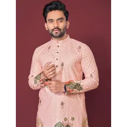 Anaita Men Printed Gotta Patti Pathani Kurta image 2
