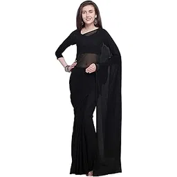 anand sarees Georgette with Blouse Piece Saree-picture-10