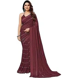 anand sarees Women's Georgette Designer Satin Striped Zari Work Saree with Matching Blouse Piece | Stylish & Beautiful Fancy Saree for Festivals, Wedding, Parties, Casual Outings-picture-19